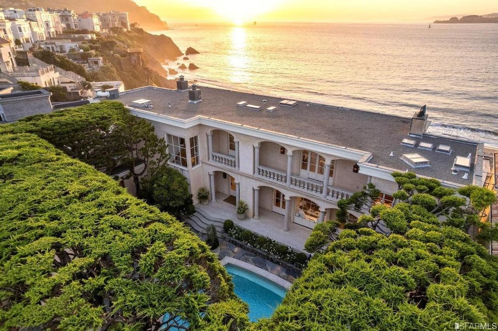 Video House Tour: Seacliff manse with private beach access and pool asks  $32M - 7x7 Bay Area