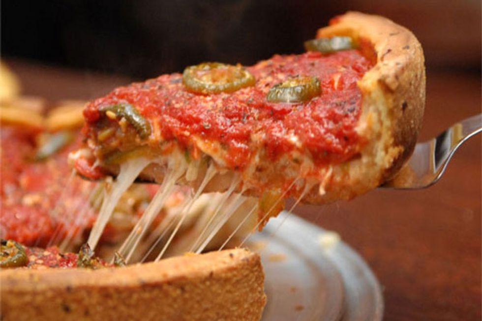 Deep Dish Chicago Style Pizza - Damn Delicious