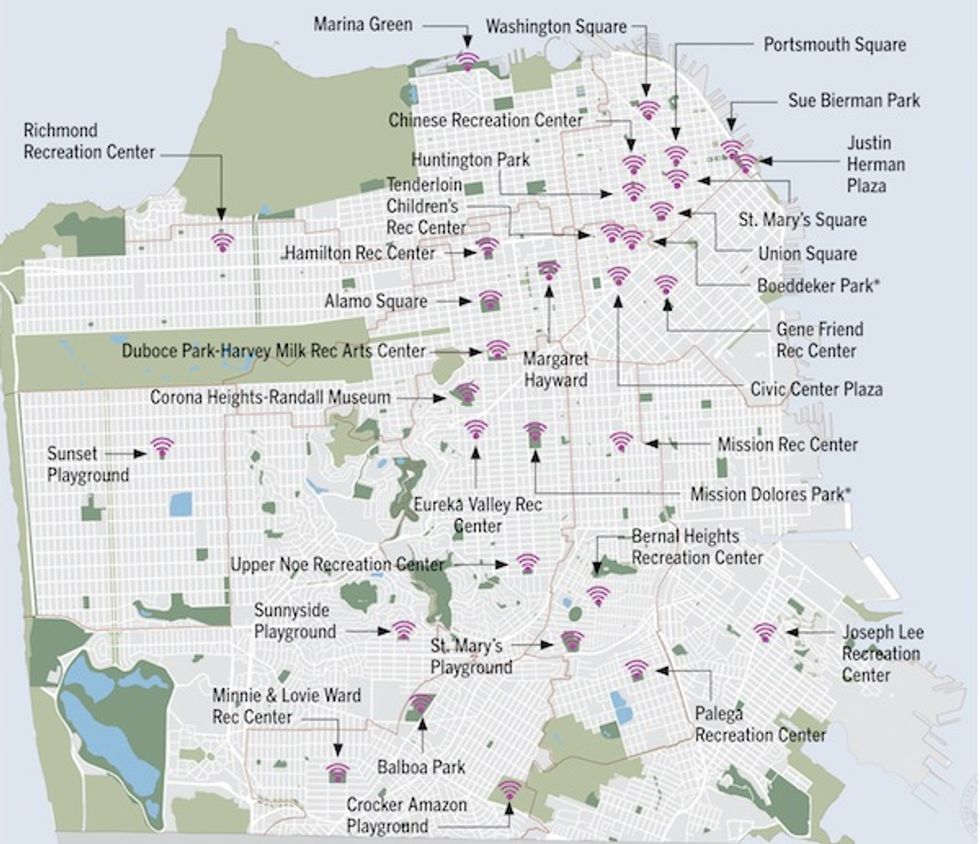 Here Are the 32 Public SF Spots That Just Got Free Wi-Fi [Map]