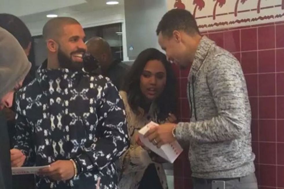 Stephen Curry AND Drake Spotted at In-N-Out in Alameda